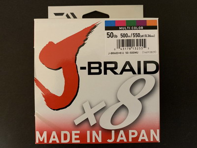 Daiwa Tresse J-Braid X8 (500m) - Tresses