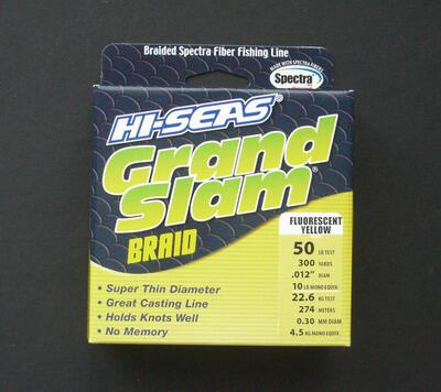 Hi-seas grand slam braid 50 lbs - 300 Hi-seas grand slam braid 50