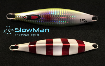 SLOWMAN - Slow pitch jigging lure 170 grams - Yellow Red White [PS