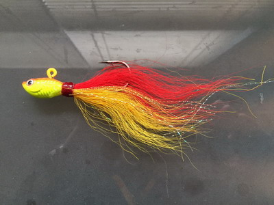 Bucktail jig 1oz - Yellow Red [KMCBT1_YR (CHINA)] - $4.99 CAD : PECHE SUD, Saltwater  fishing tackles, jigging lures, reels, rods