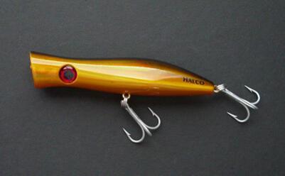 Halco Roosta popper 135 Gold chrome black Halco Roosta popper 135 Gold  chrome black [R135GOLDB (INDONESIA)] : PECHE SUD, Saltwater fishing  tackles, jigging lures, reels, rods