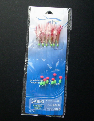 AHI Sabiki Rainbow Flasher #8 SB-302 [SB-302(CHINA)] - $5.99 CAD : PECHE  SUD, Saltwater fishing tackles, jigging lures, reels, rods